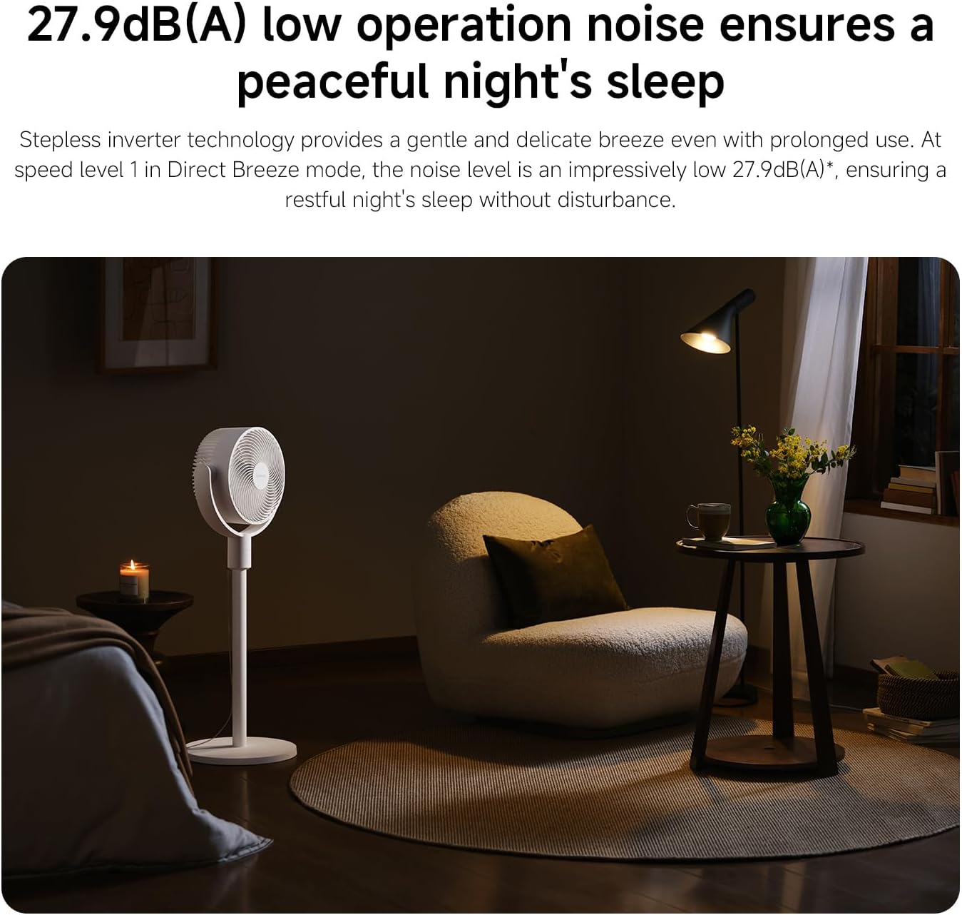Xiaomi Smart Standing Air 18W Circulation Fan UK - White
