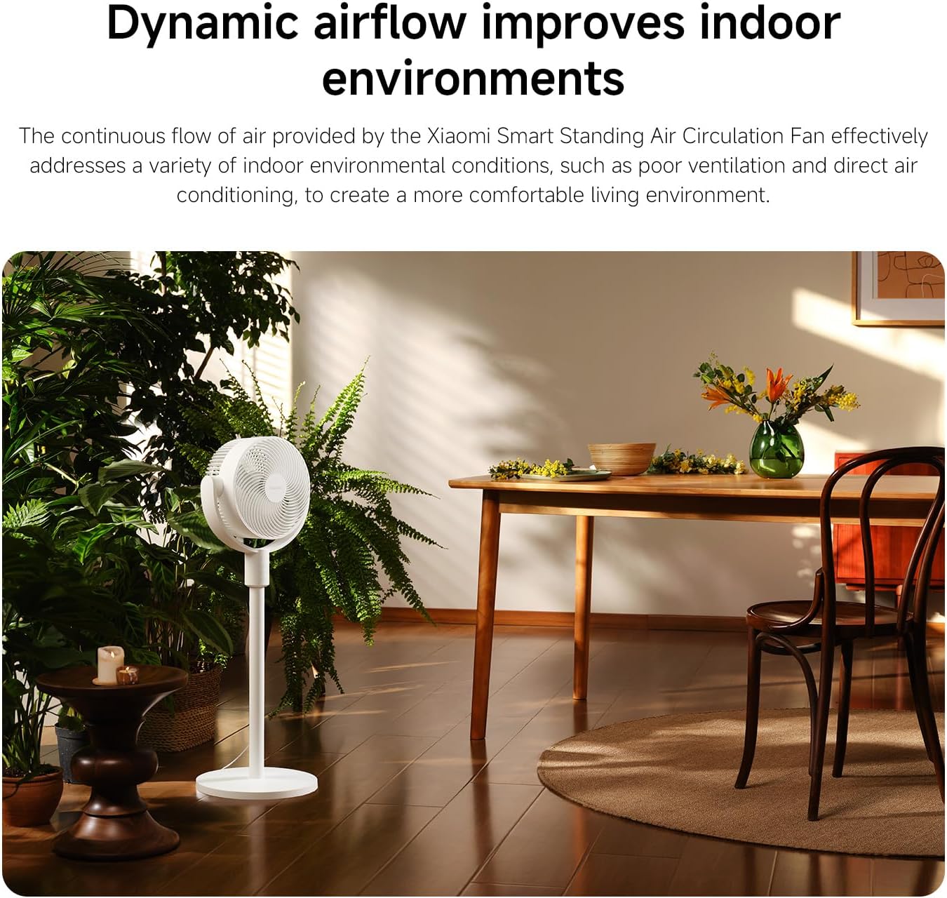 Xiaomi Smart Standing Air 18W Circulation Fan UK - White