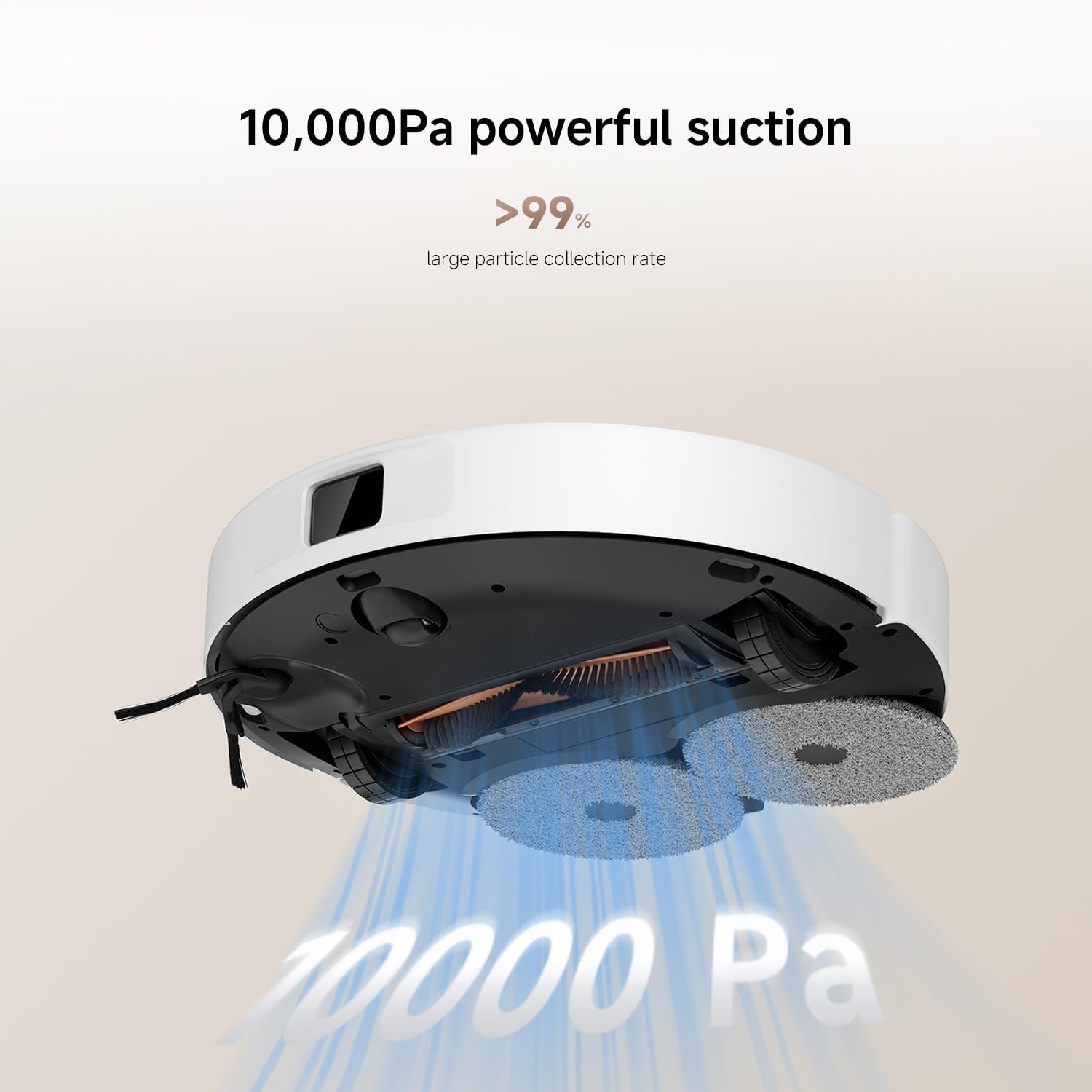 Xiaomi Robot Vacuum H50, 10000Pa Suction - White
