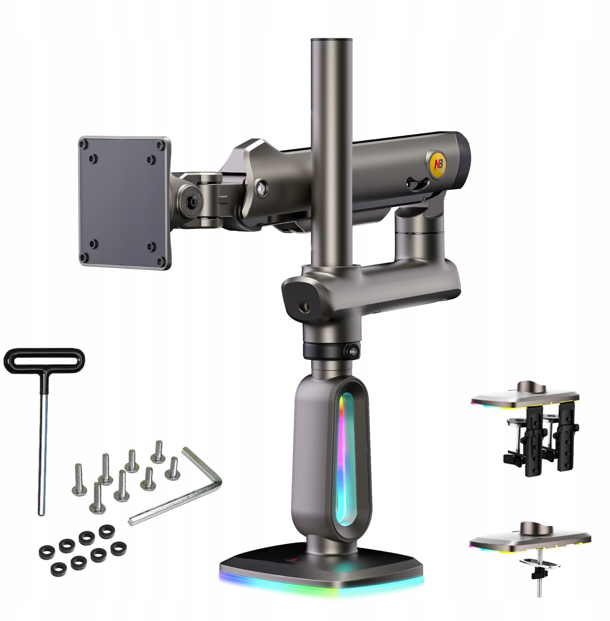 North Bayou Gaming Monitor Mount F7 For 32 to 60 inch Monitors - Graphite