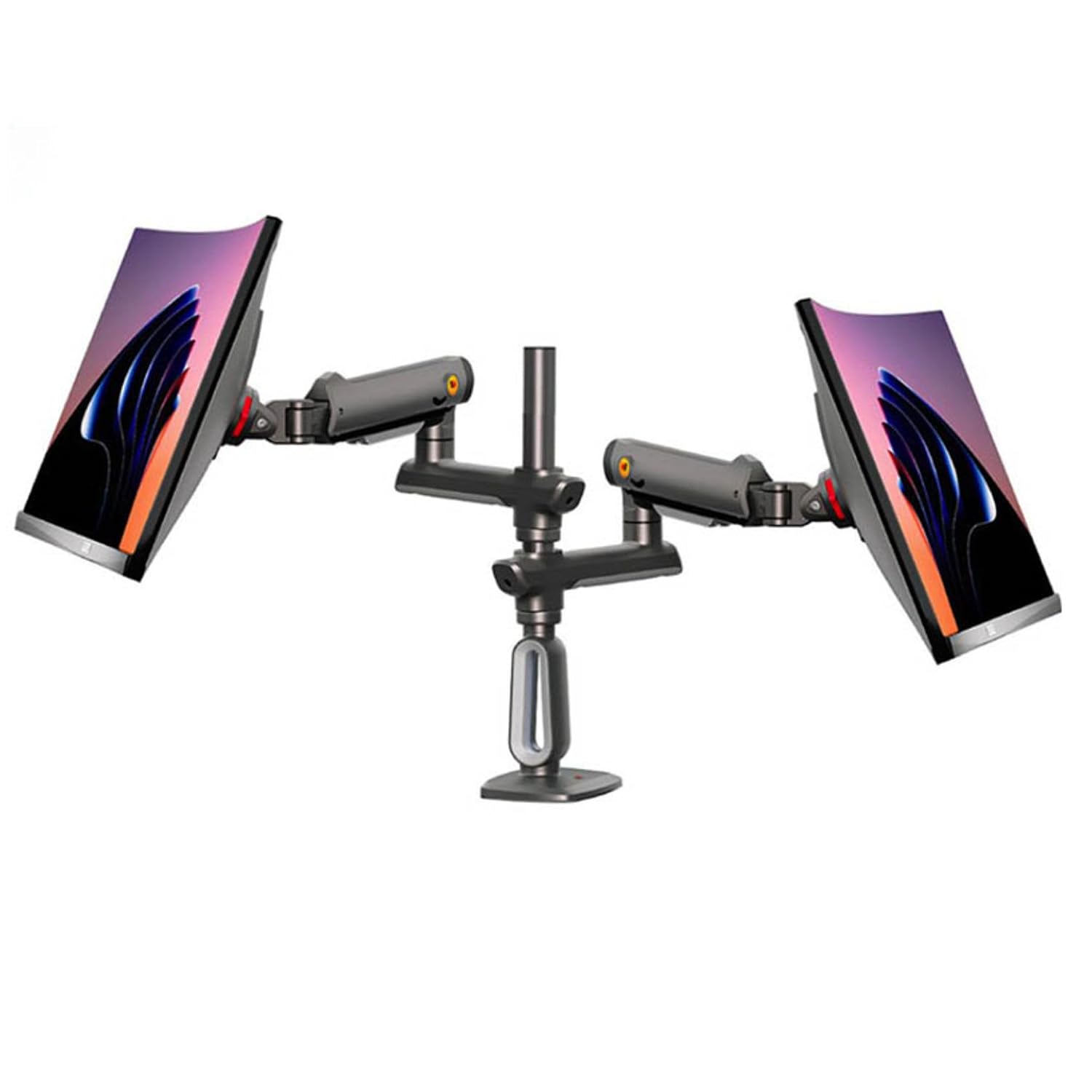 North Bayou Dual Monitor Desk Mount 27"-50" D9C - Graphite