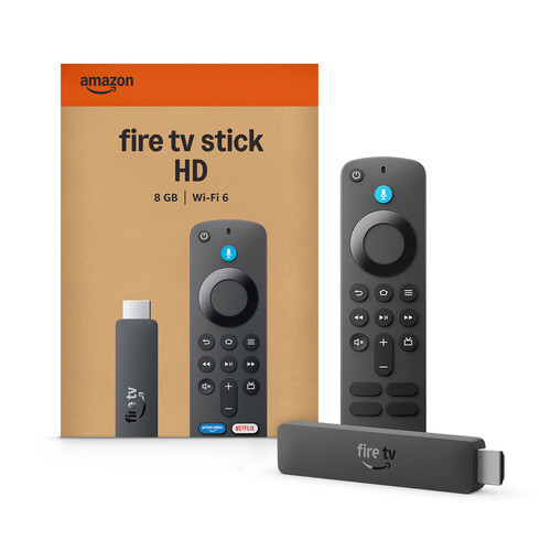 Amazon Fire TV Stick HD Streaming Media Player, 8GB, WI-FI 6 (2026) - Black