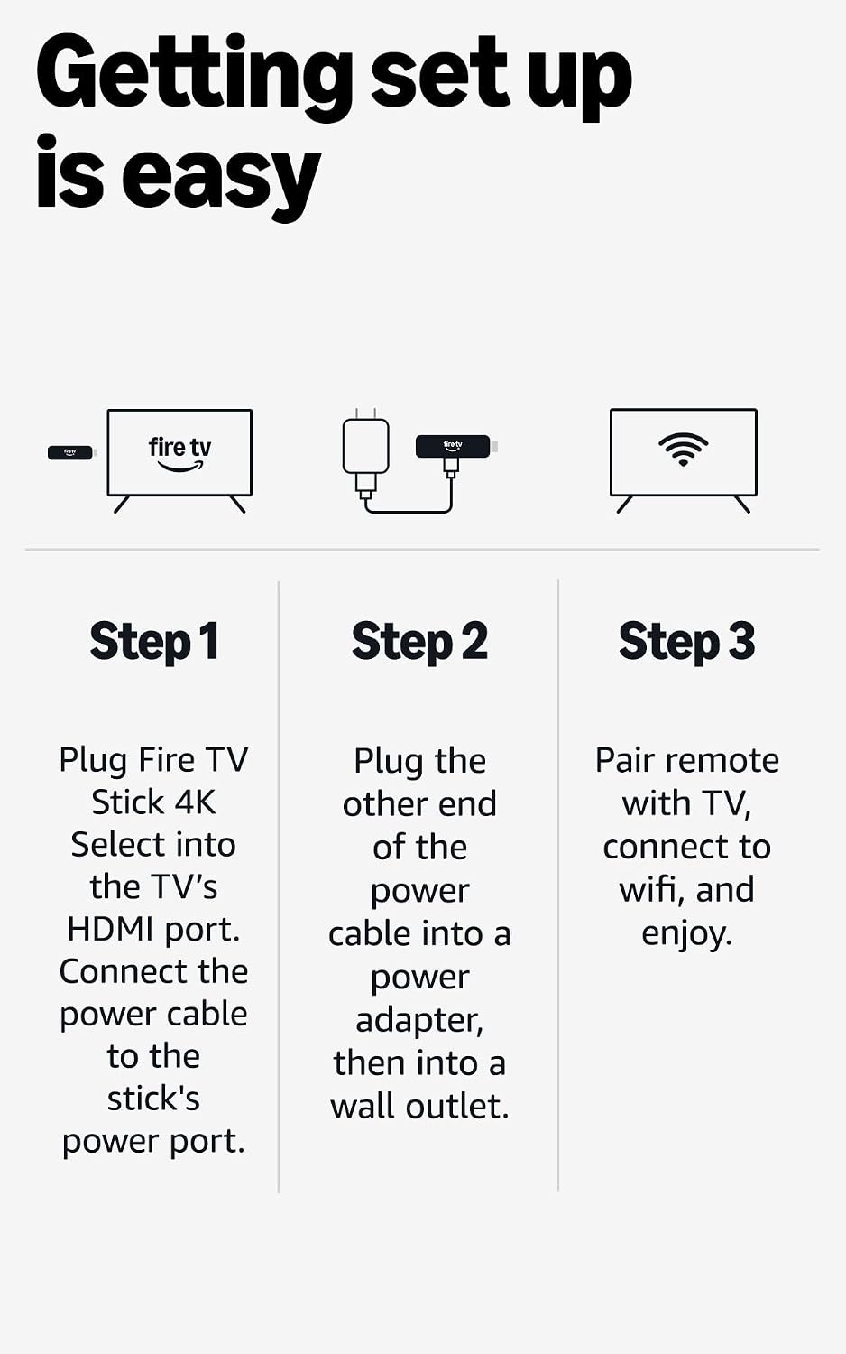 Amazon Fire TV Stick 4K Select – 4K HDR Streaming Device, Alexa Voice Remote - Black