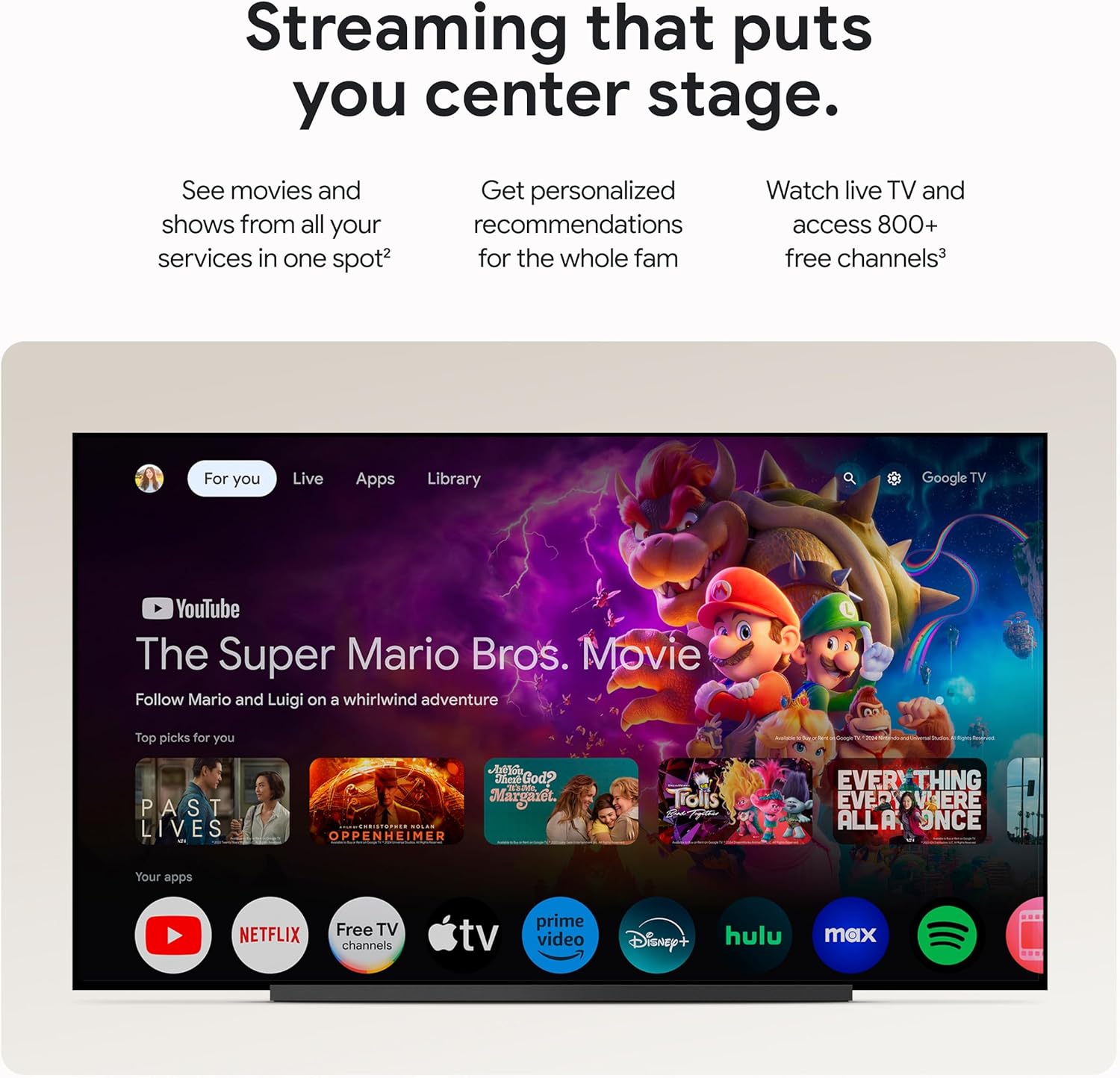 Google TV Streamer 4K, Smart Home Control - 32 GB of Storage - Hazel
