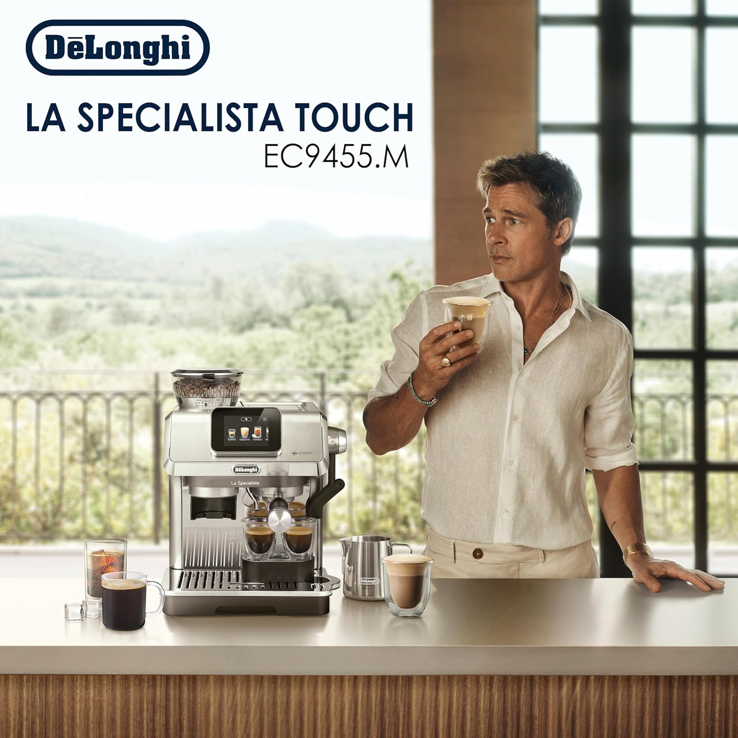 De'Longhi Barista Coffee Machine Barista Kit 15 Bar - Silver
