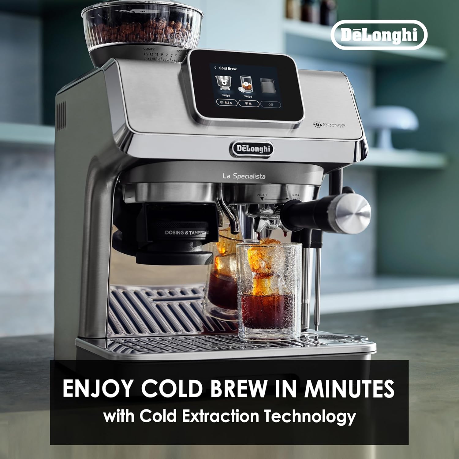 De'Longhi Barista Coffee Machine Barista Kit 15 Bar - Silver