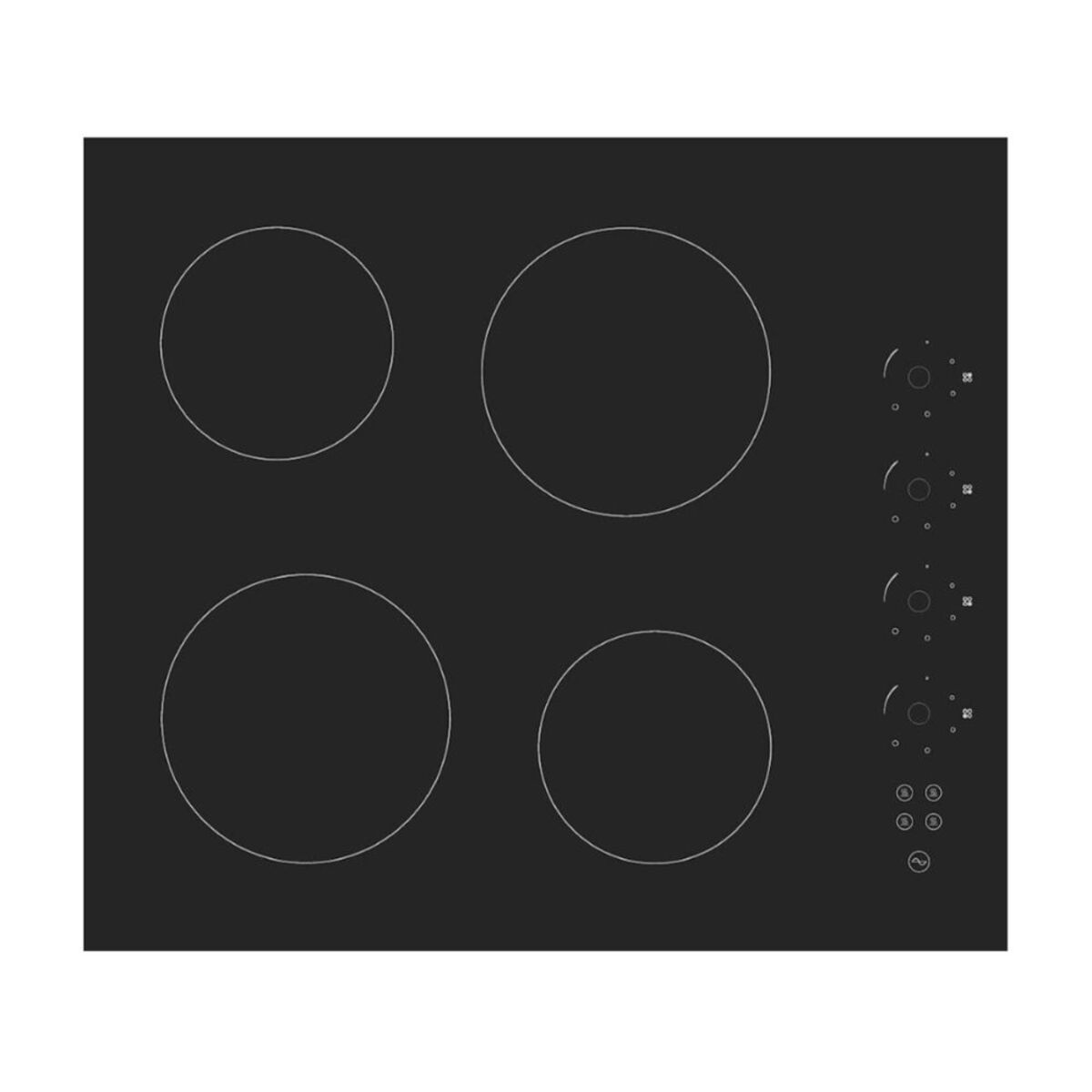Flamegas Built-in Electric Hob 60cm - Black