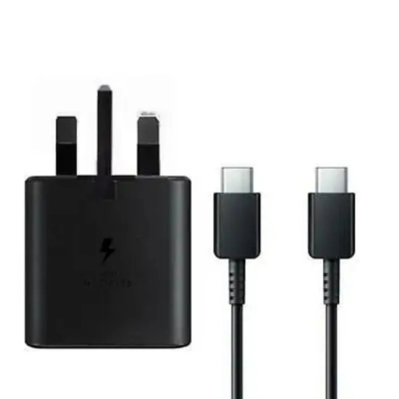 Samsung 45W PD Adapter with USB-C to USB-C Cable (5A) 1.8M - Black
