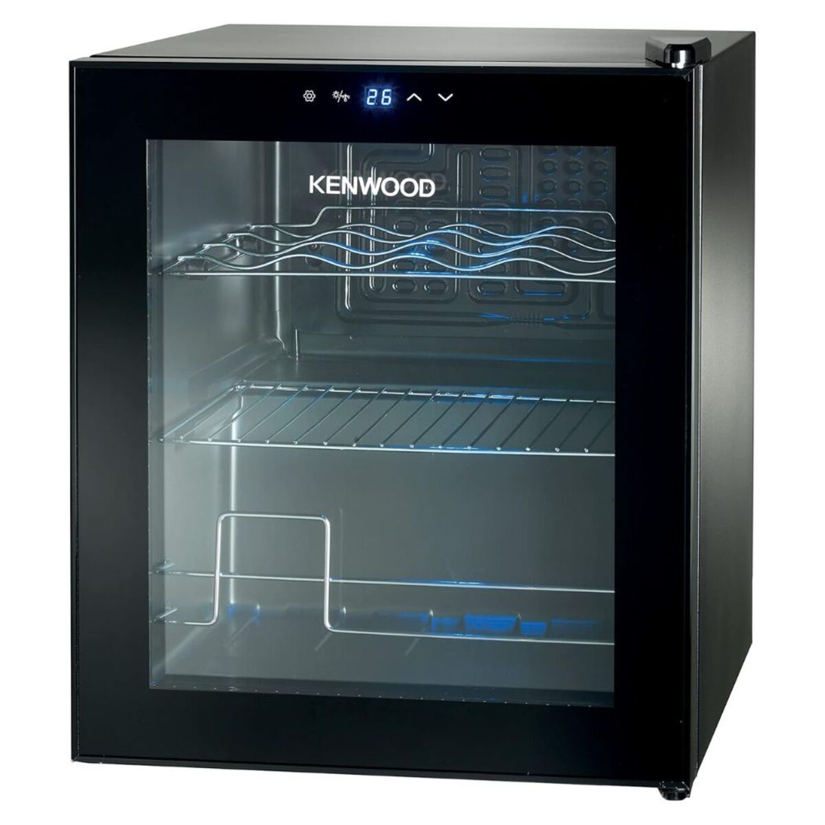 Kenwood Beverage Cooler 12 Bottles Glass Door Refrigerator