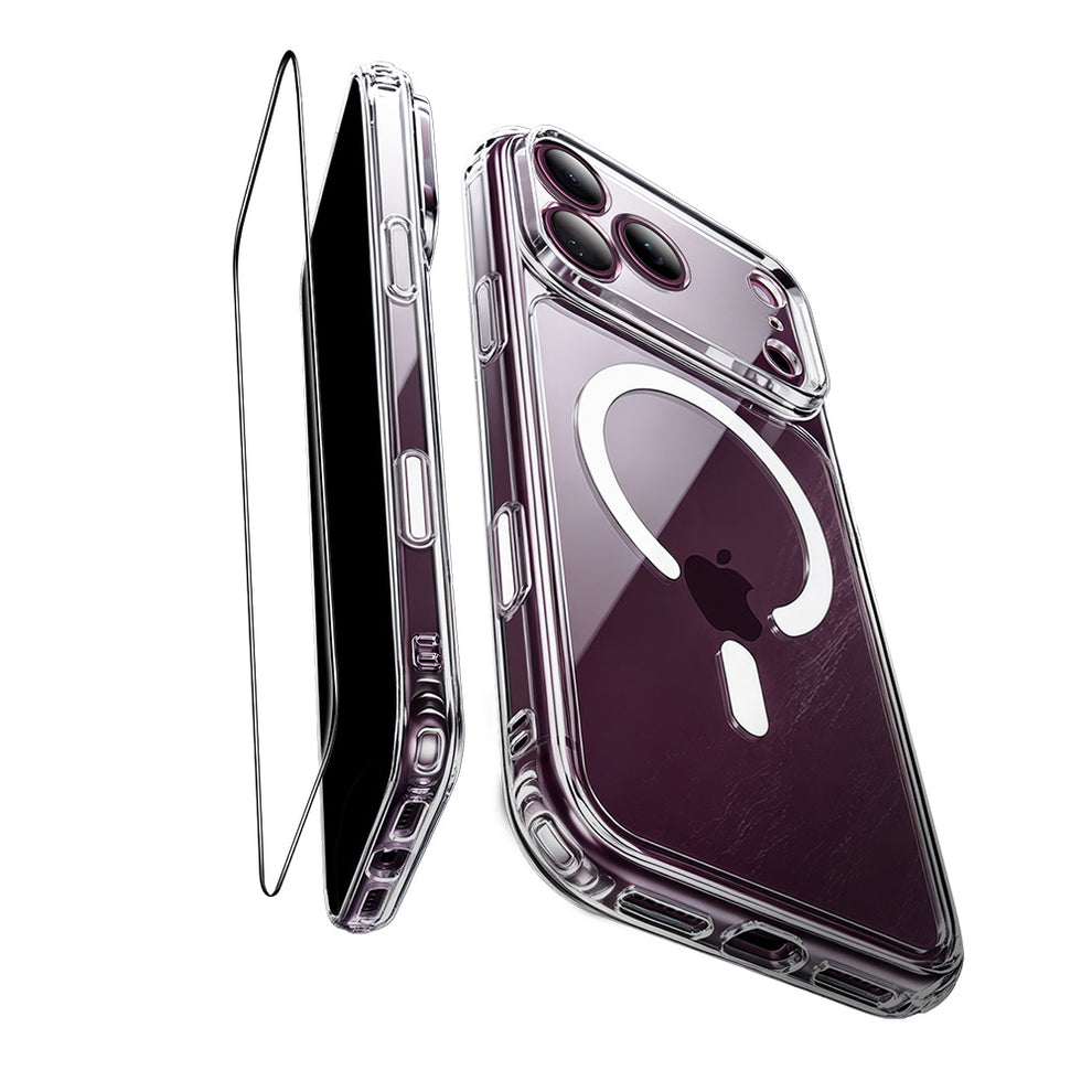 ESR Classic Hybrid MagSafe & Tempered Glass Case for Apple iPhone 17 Pro Max/18 Pro Max Clear + Tempered Glass