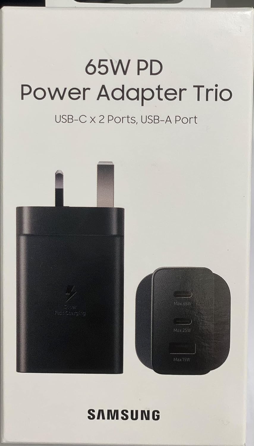 Samsung 65W Power Adapter Trio, EP-T6530NBEGAE - Black