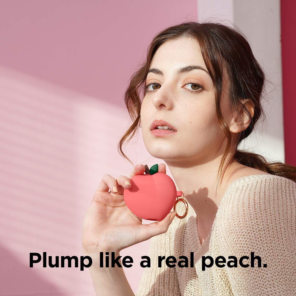 Elago AirPods 1&2 Peach Hang Case - Red