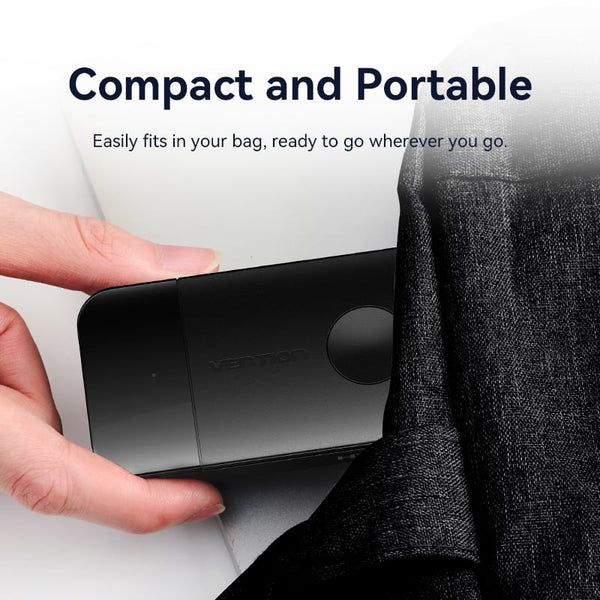 Vention Wireless USB-C to HDMI™ Transmitter and Receiver - Black