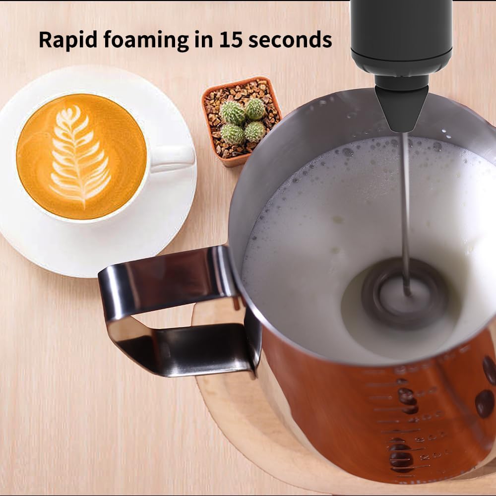 LePresso 3 In 1 Handheld Milk Frother - Black