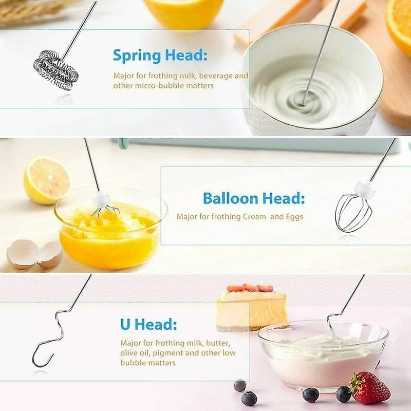 LePresso 3 In 1 Handheld Milk Frother - Black