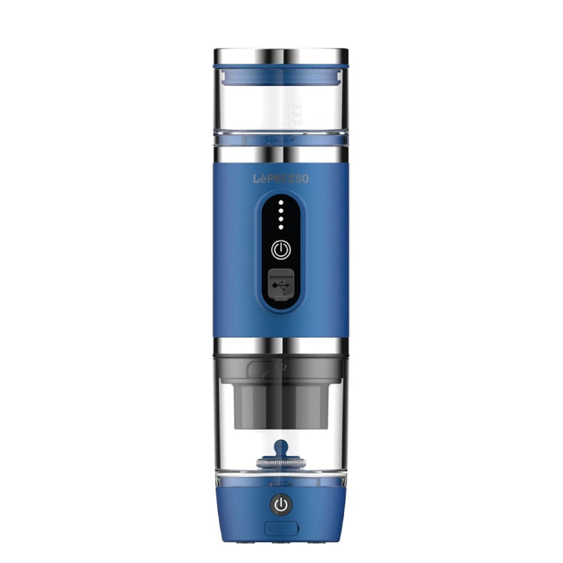 LePresso 4-in-1 Portable Coffee Machine with Milk Frother - Blue