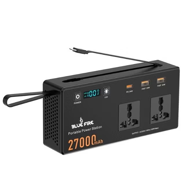 BlueFire 27000mAh 150W Portable Power Station - Black