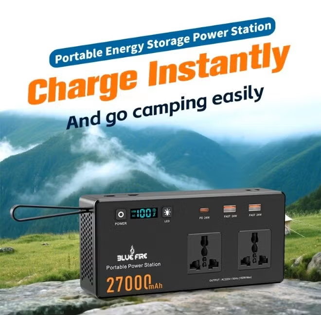 BlueFire 27000mAh 150W Portable Power Station - Black