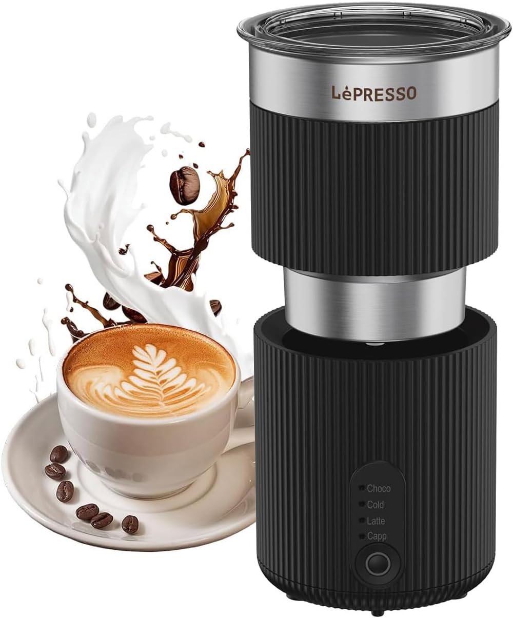 LePresso Foamflex Hot & Cold Milk Frother - Black