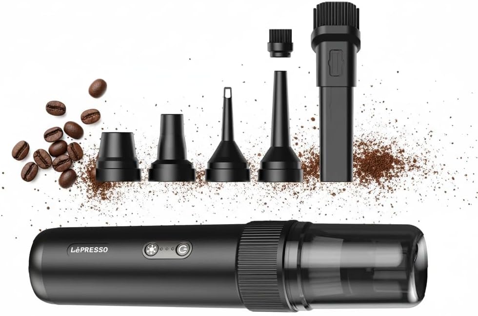 LePresso Espressovac Portable Vacuum Cleaner - Black