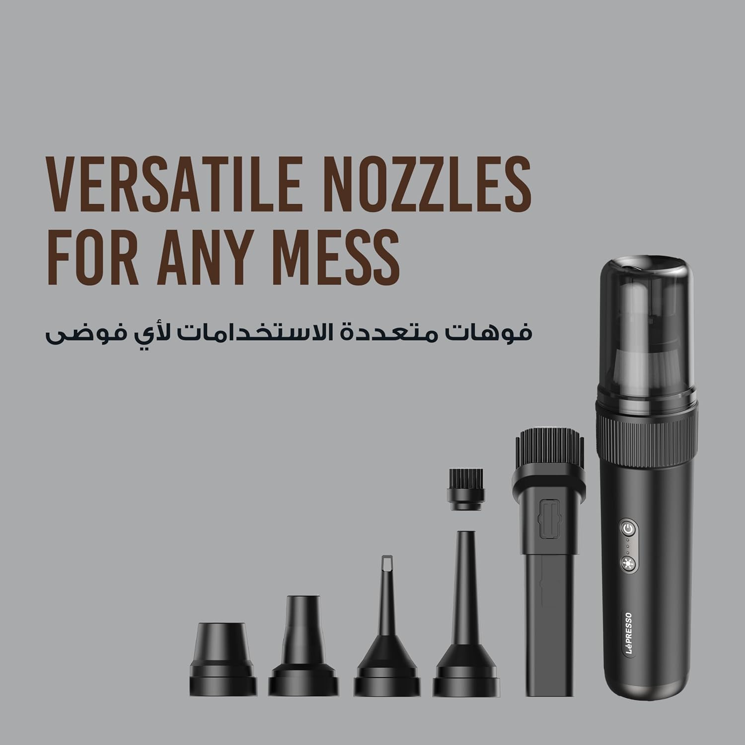 LePresso Espressovac Portable Vacuum Cleaner - Black