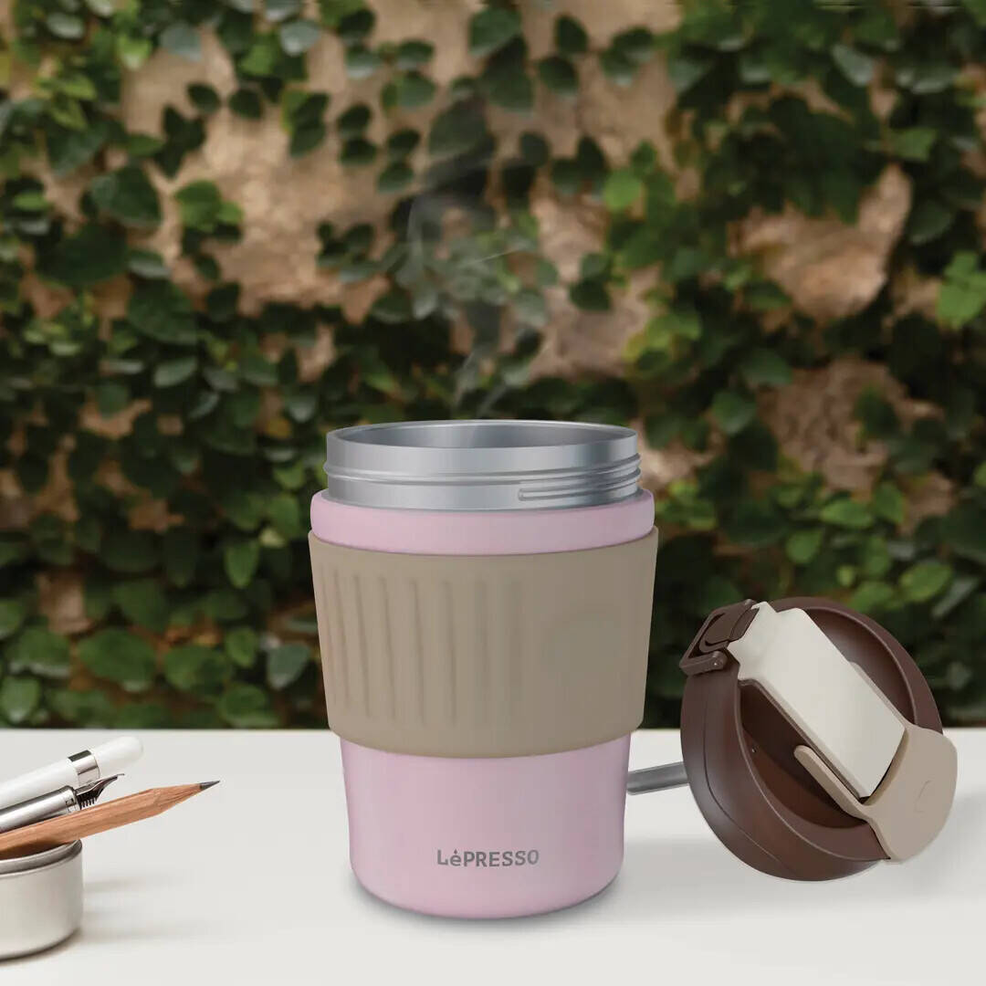LePresso Morningscape Tumbler Mug Dual Sip - Pink