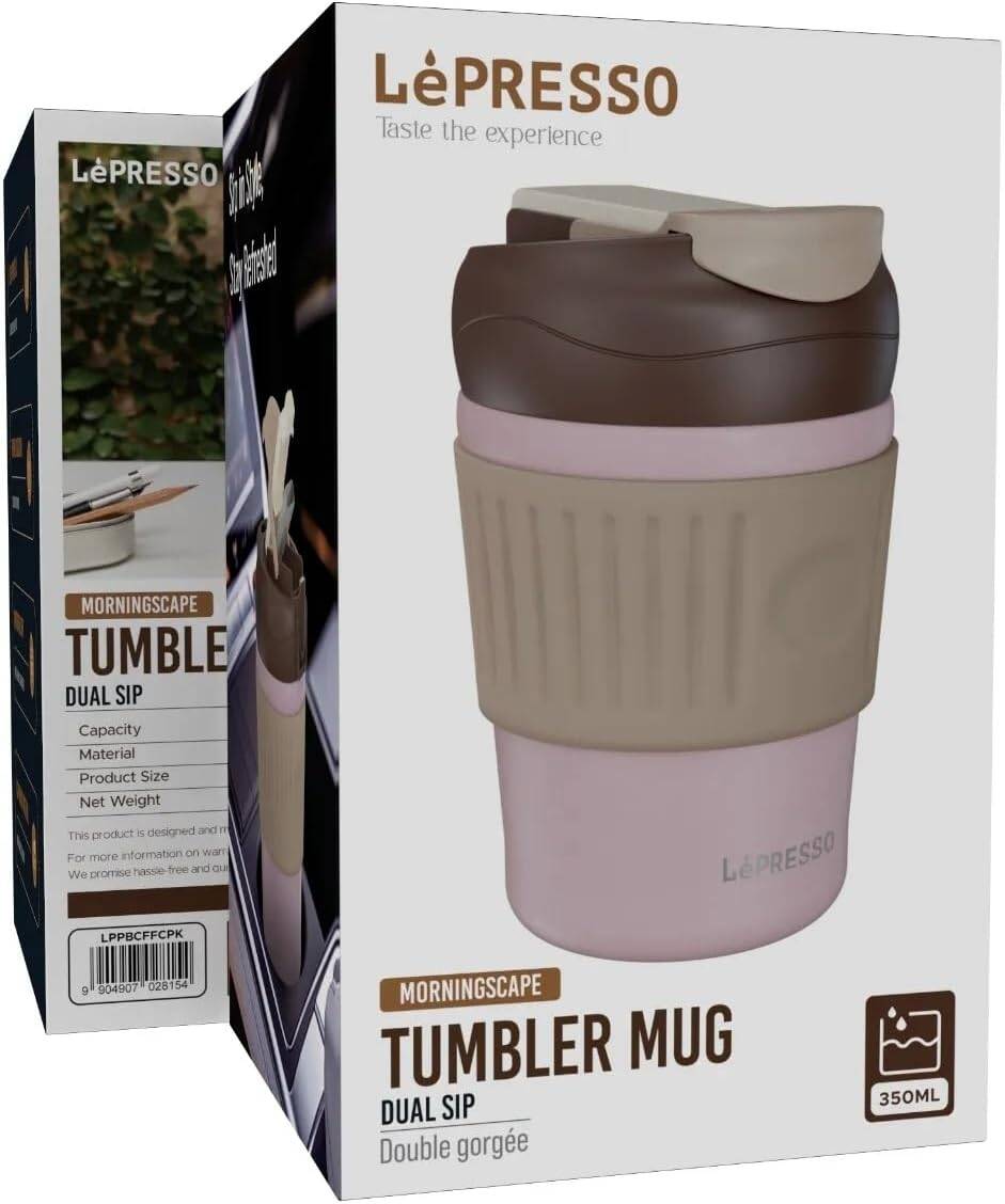 LePresso Morningscape Tumbler Mug Dual Sip - Pink