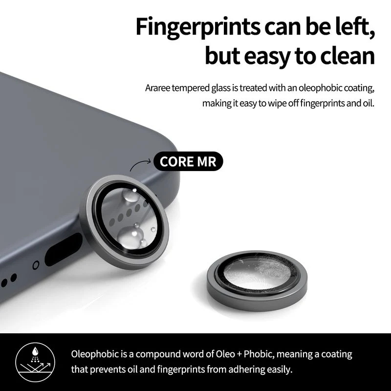 Araree Core Camera Metal Ring Camera Lens Protector for iPhone 18 Pro Max/iPhone 18 Pro - Clear