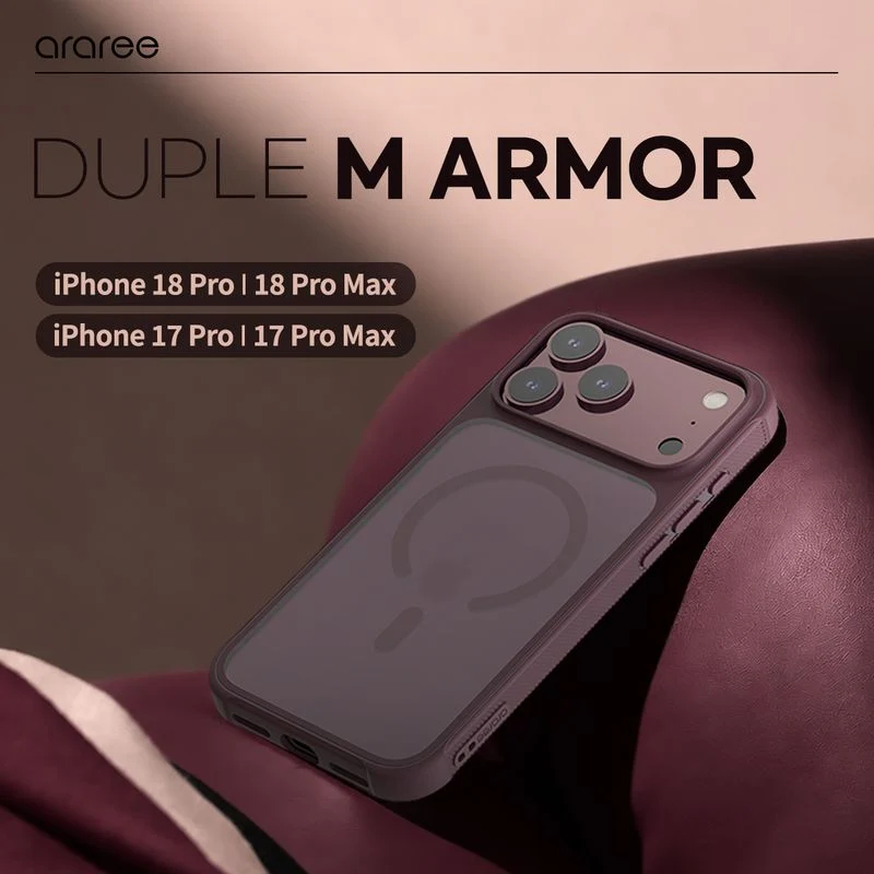 Araree Duple MagSafe Armor Cover for iPhone 18 Pro Max/iPhone 17 Pro Max - White