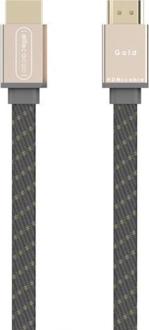 DesignNest Allocacoc Cable Flat Gold 1.5m Cable - Gold