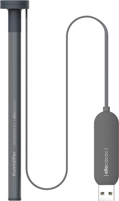 DesignNest Humidifier Straw Aluminum, USB-powered - Grey