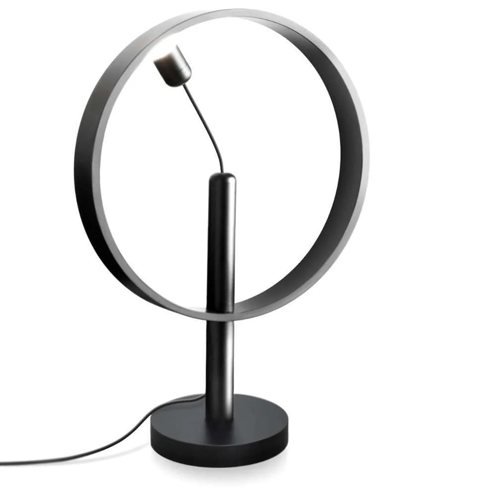 DesignNest Enso Floating Lamp, 360-Degree Lighting - Black