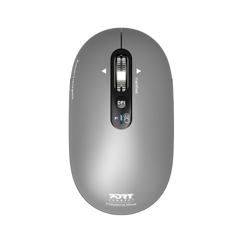 Port Designs Pure Mac, Wireless Bluetooth Mouse - Gris Clair