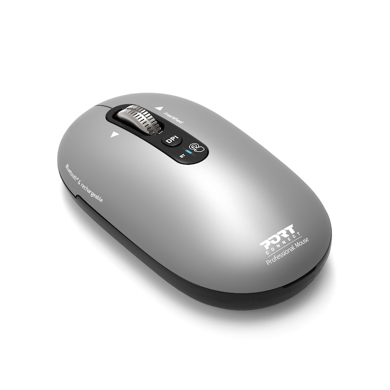 Port Designs Pure Mac, Wireless Bluetooth Mouse - Gris Clair