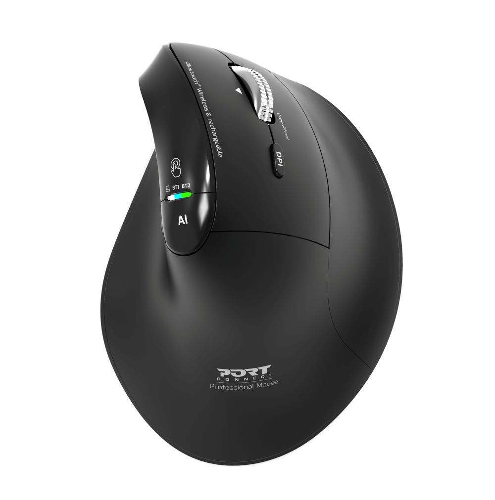 Port Designs Ergo Auditor Wireless Bluetooth Mouse - Black