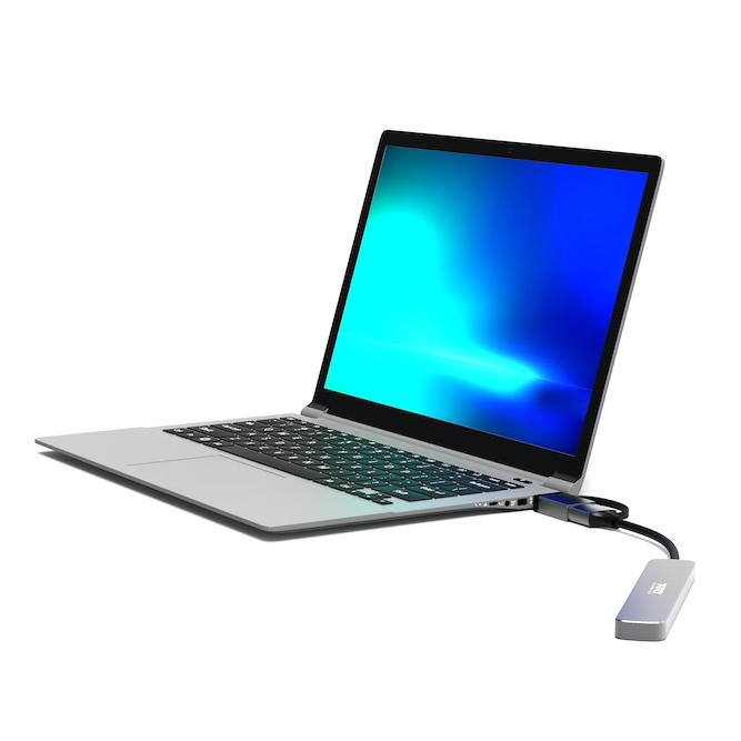 Port Designs Hub USB-C/USB-A vers 4 ports USB-A 3.0 5Gbps - Silver