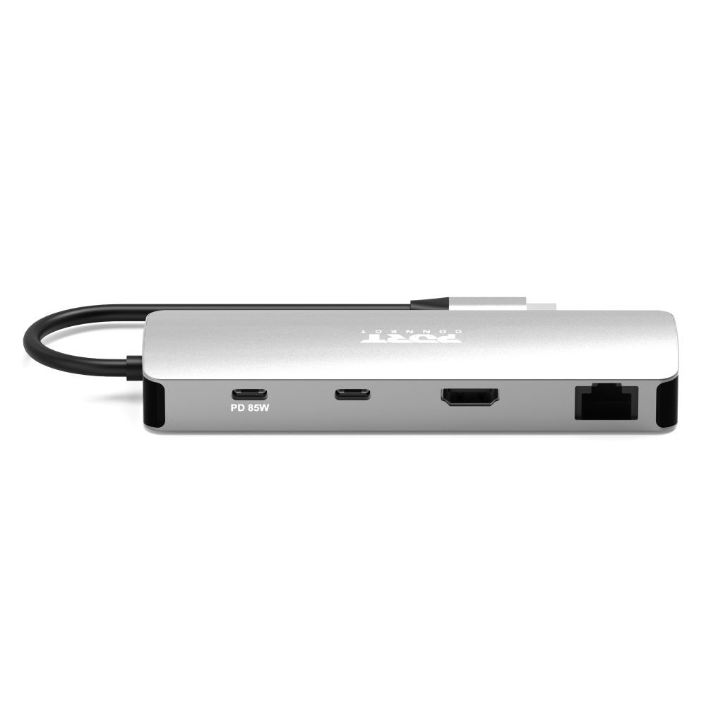 Port Designs Docking Type C 9-in-1 - 1 X 4K HDMI - PD 85W - Steel