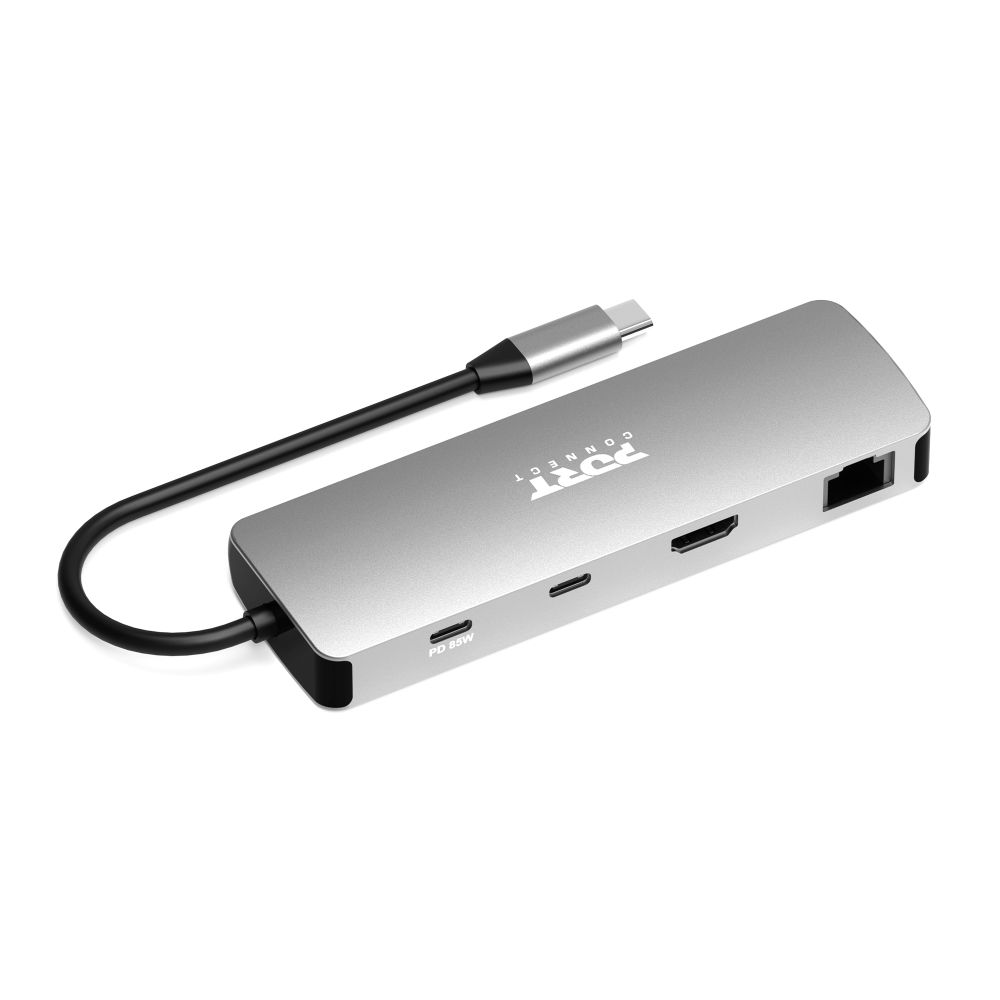 Port Designs Docking Type C 9-in-1 - 1 X 4K HDMI - PD 85W - Steel