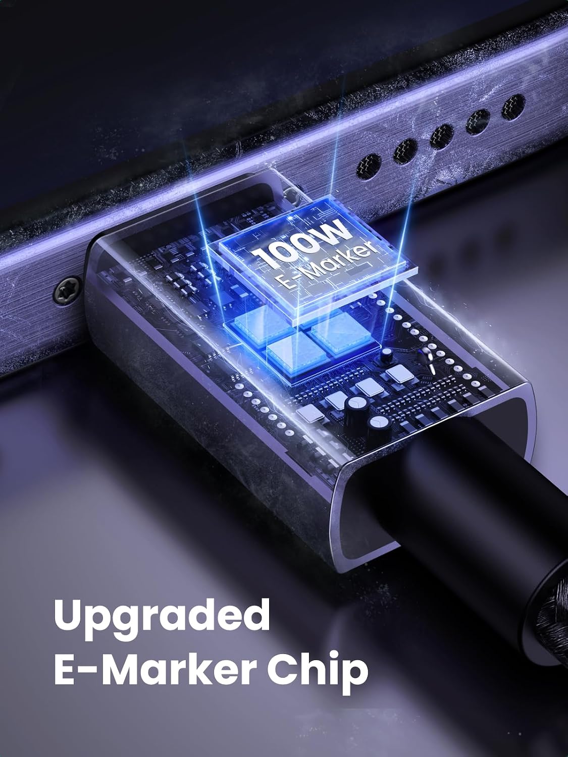 UGREEN Uno USB-C to USB-C PD Fast Charging Cable, 1m - Space Gray