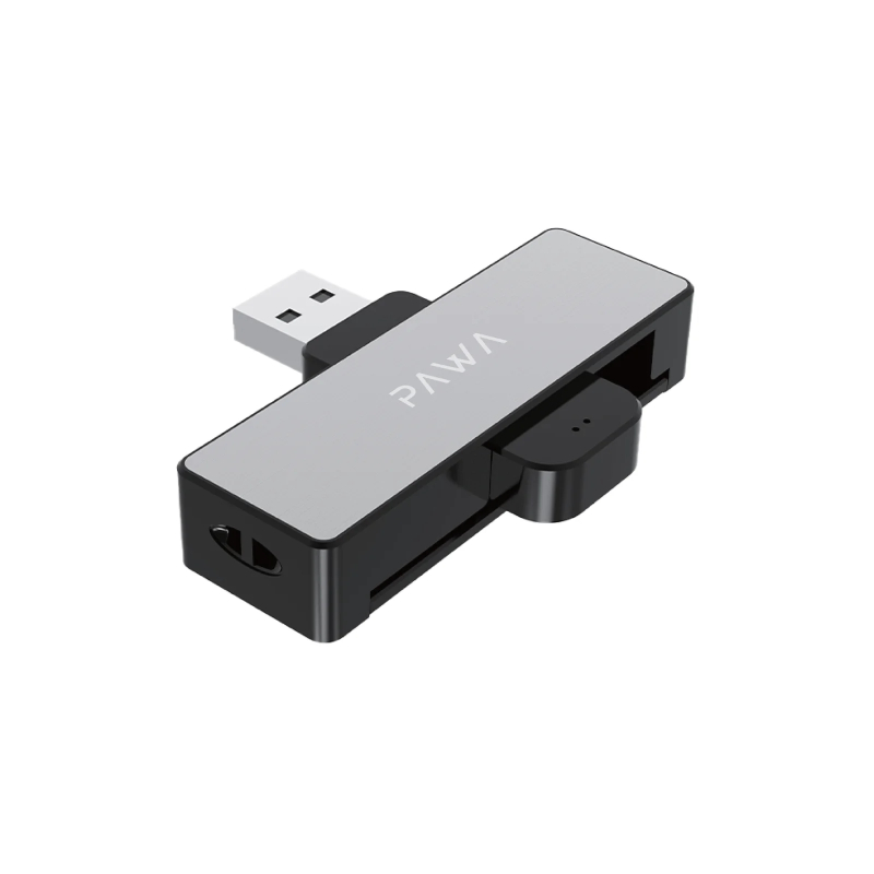 Pawa Mini Single Slot Smart Card Reader - Silver & Black