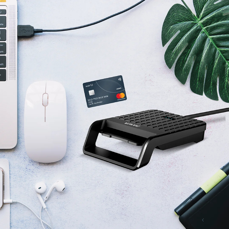 Pawa Slim Single Slot Smart Card Reader - Black