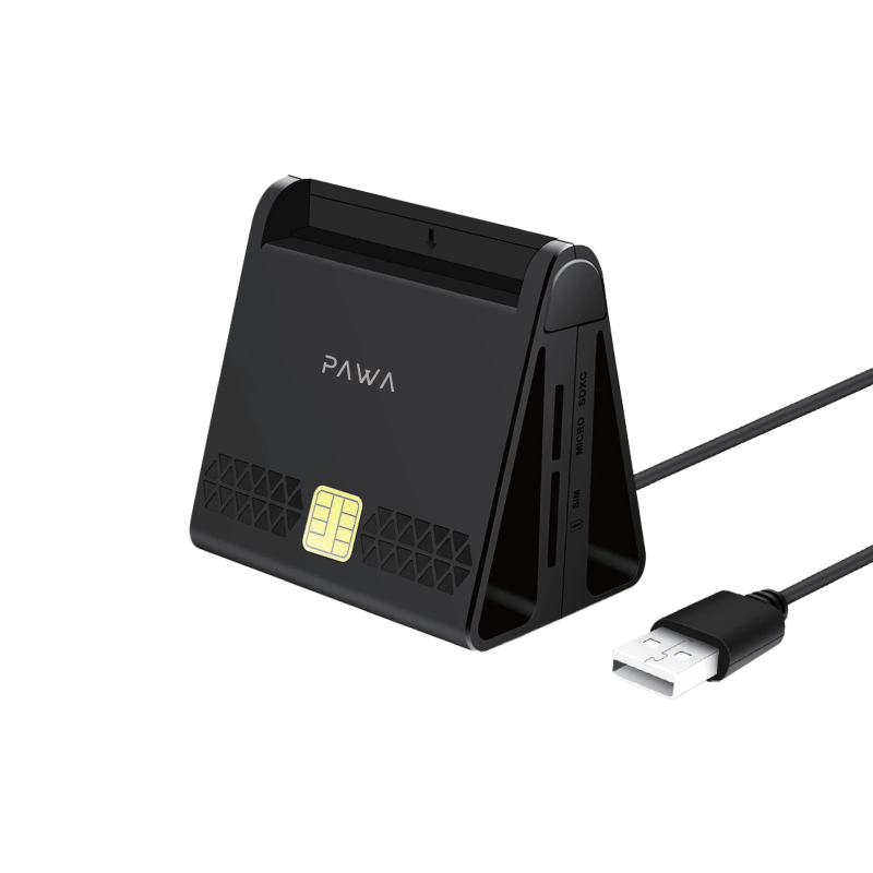 Pawa Multi Slots Smart Card Reader - Black