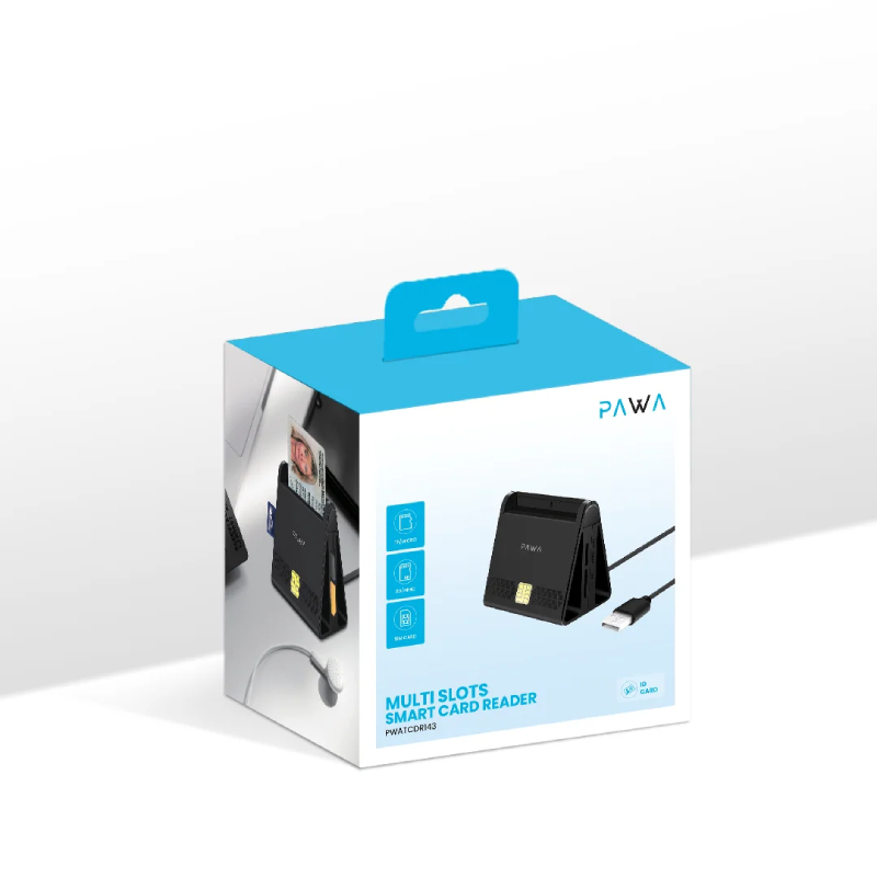 Pawa Multi Slots Smart Card Reader - Black