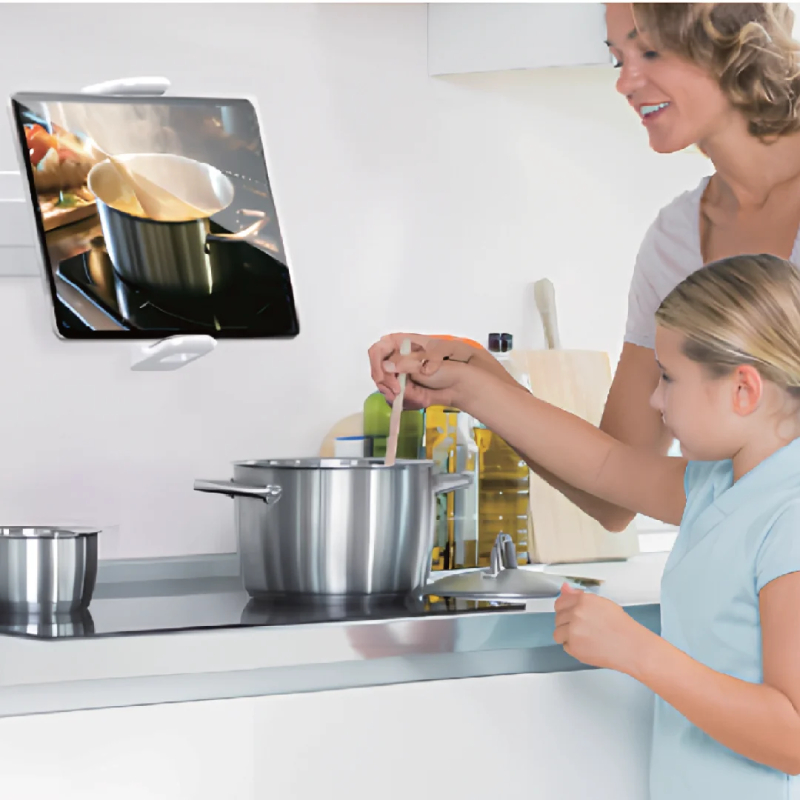 Pawa Wall Retractable Tablet Stand - Black