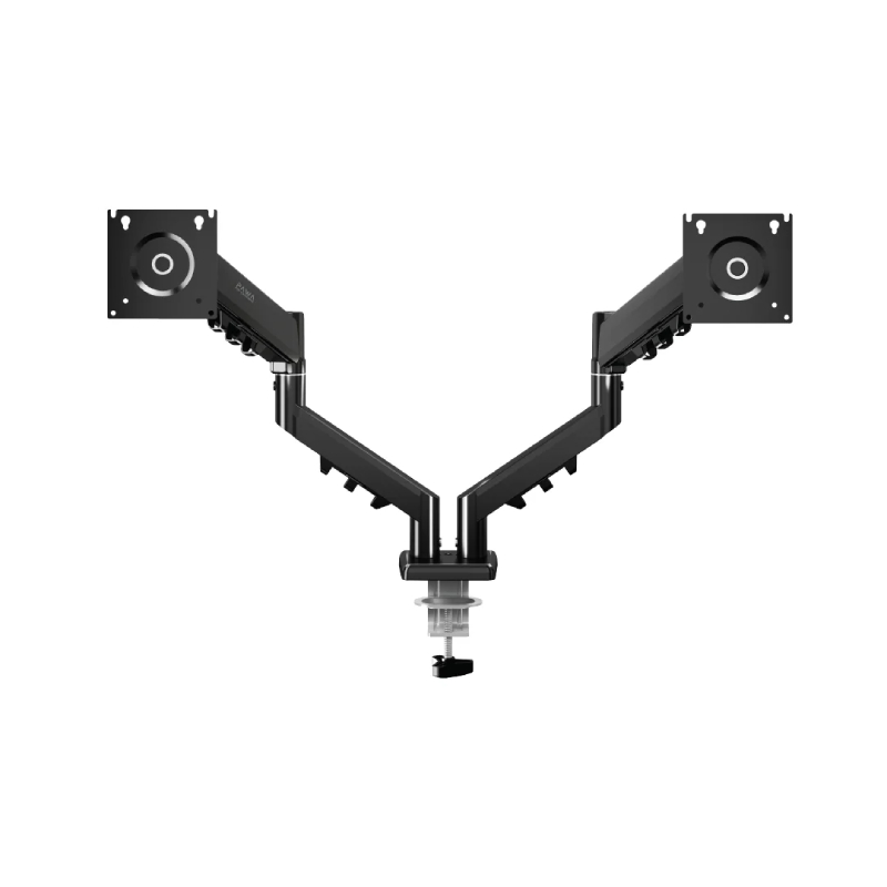 Pawa Double Gas Spring Computer Arm With 360º Rotation - Black