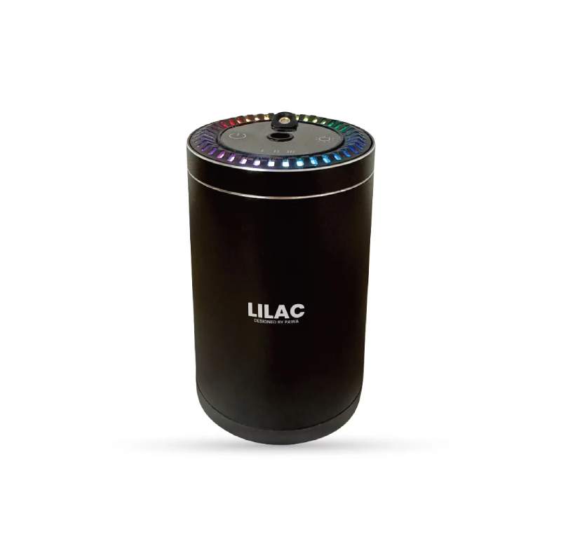 Pawa Lilac Aroma Diffuser with Starry Light, 300mAh -  Black