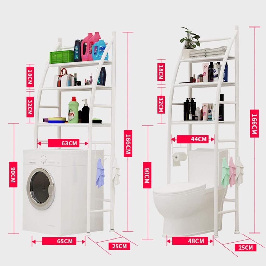 3 Layer Over-the-Washing-Machine Storage Rack Metal
