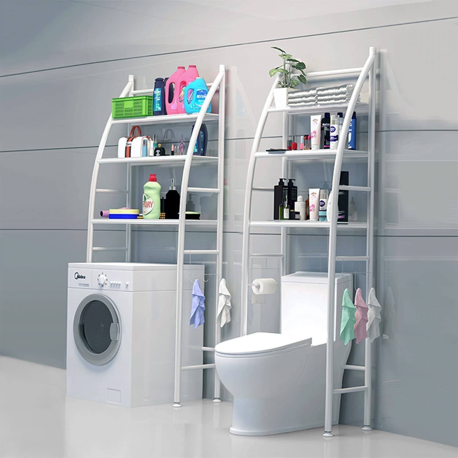 3 Layer Over-the-Washing-Machine Storage Rack Metal