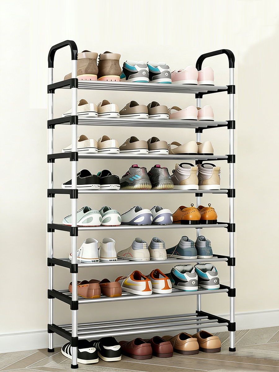 8-Tier Metal Shoe Rack – Freestanding Shoe Storage Organizer for Entryway & Living Room