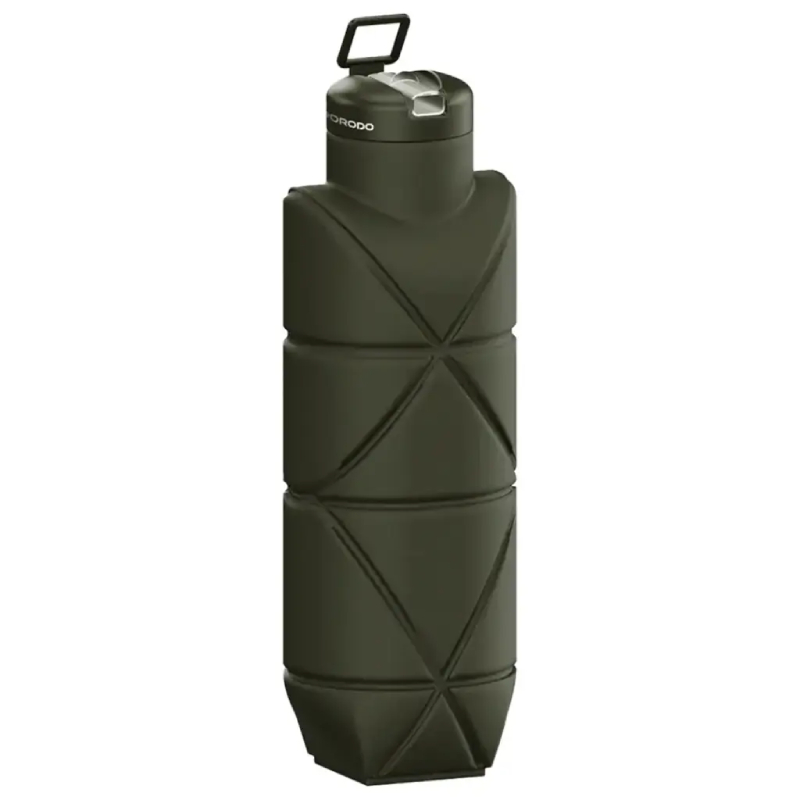 Porodo Lifestyle Fold-Flat 700mL Leakproof Silicone Bottle - Green